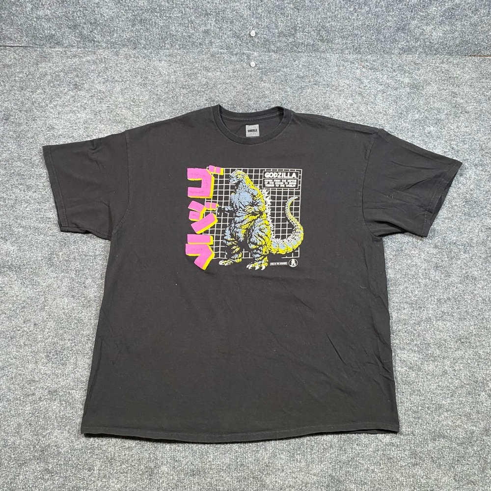 Godzilla King of‎ the Monsters Mens XXL Black Graphic T-Shirt Retro Toho 2021